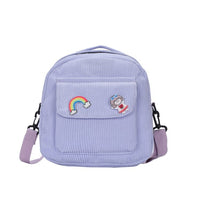 Women's Fashion Corduroy Solid Color One Shoulder Messenger Bag