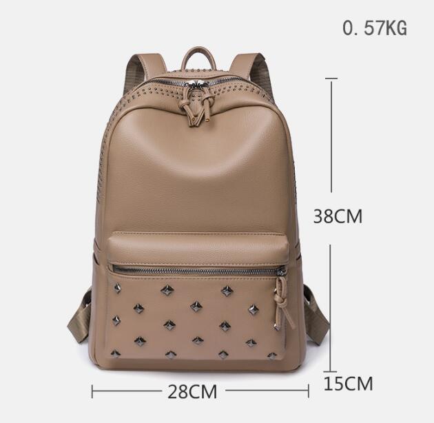 Women's Designer Backpacks Anti Splash PU Leather Fabric