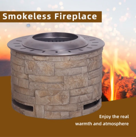 Stackstone Look Smokeless Firepit With Wood PelletTwigWood As The Fuel